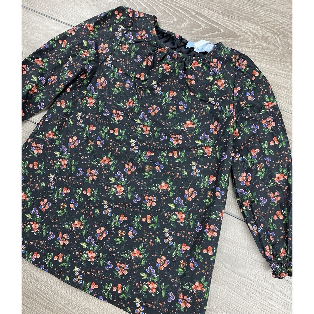 Hill House Youth Girls Tiny Eloise Floral Pattern Dress Black Size 5/6Y